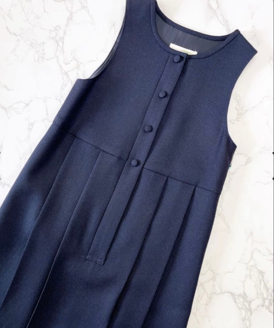 小学校受験 女児 濃紺 110cm ジャンパースカート