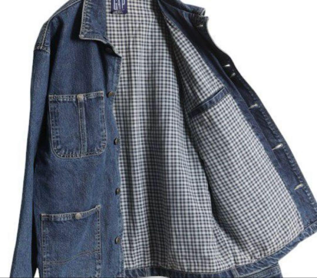 美品　希少　1990s old gap DENIM coverall サイズS