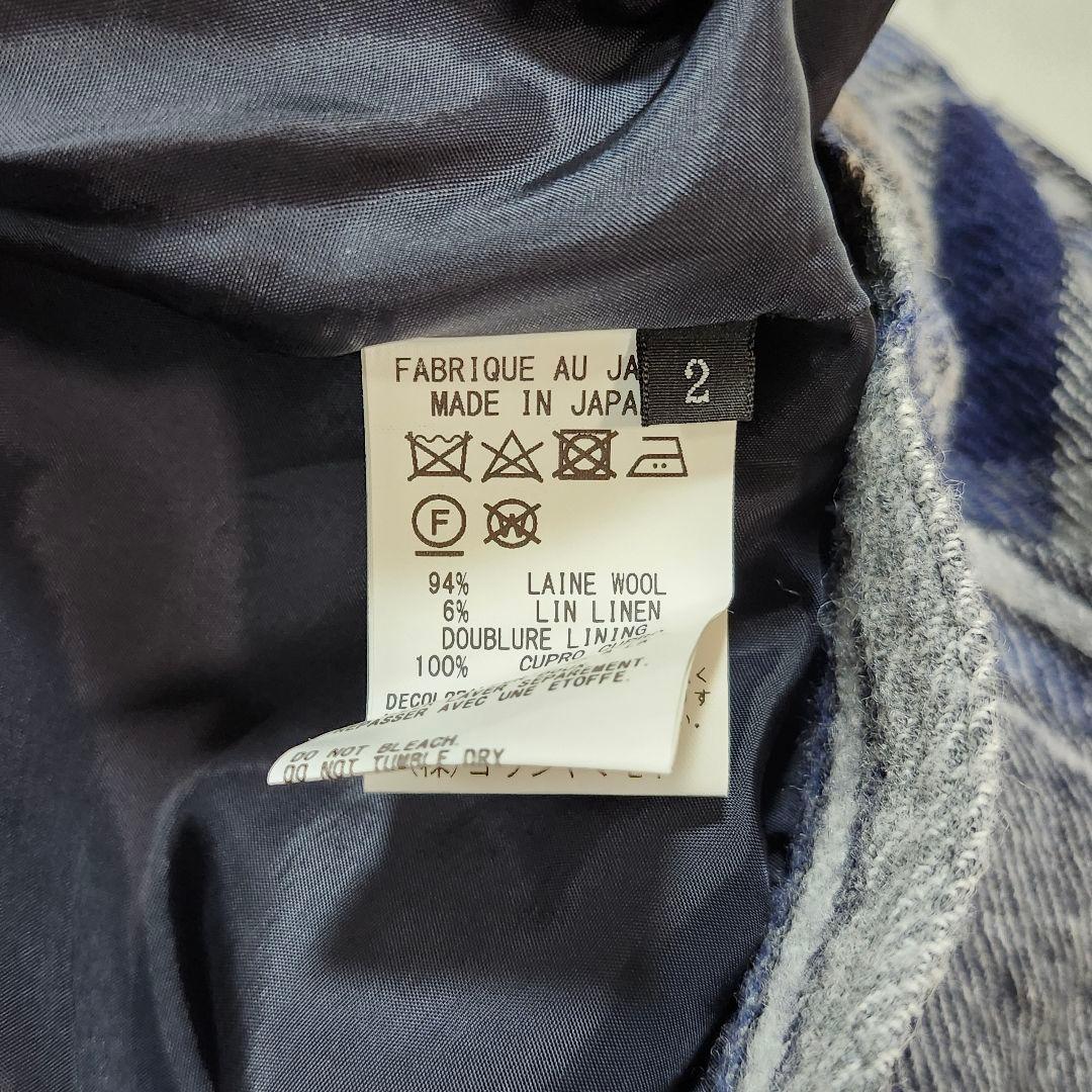 ワイズ　サルエルパンツ　アシンメトリー　チェック　変形　ワイド　ヨウジヤマモト