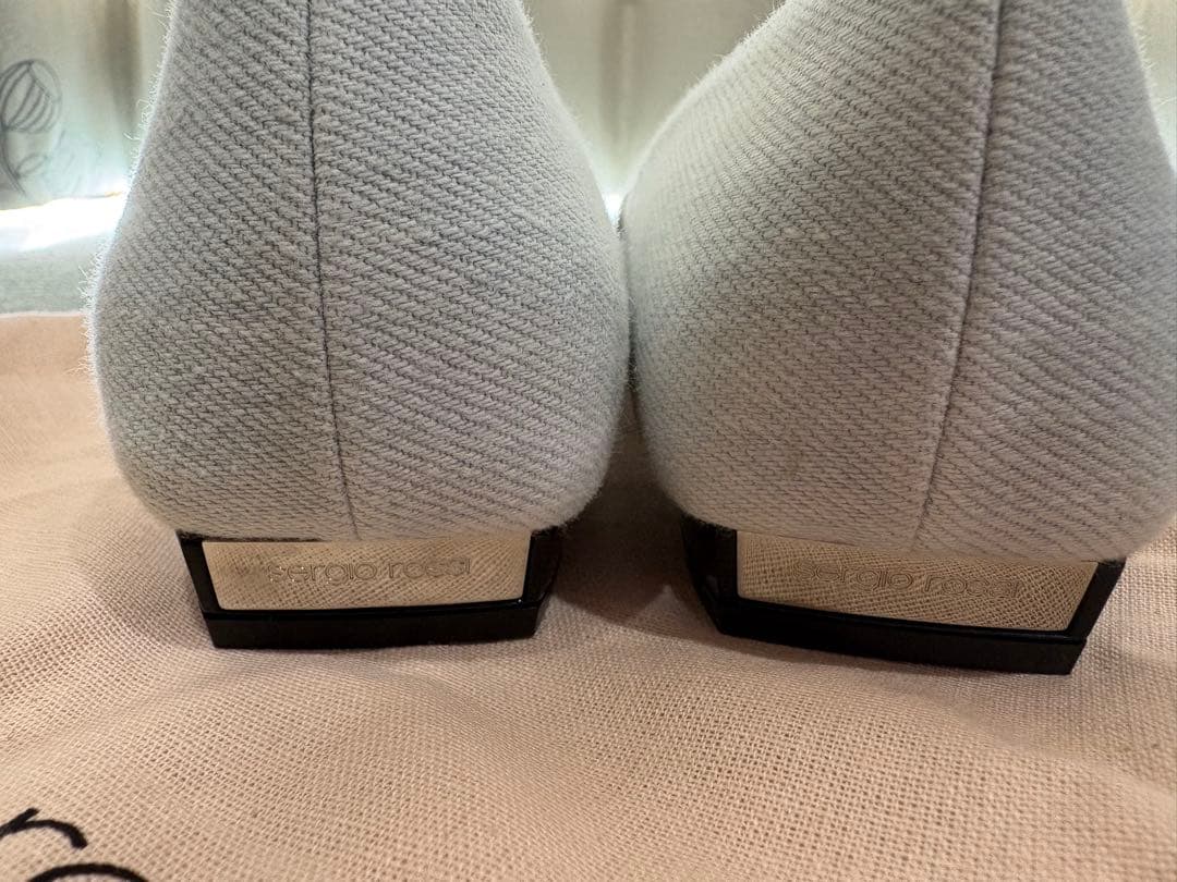 sergio rossi SR MILANO MIA ライトブルーデニム35.5