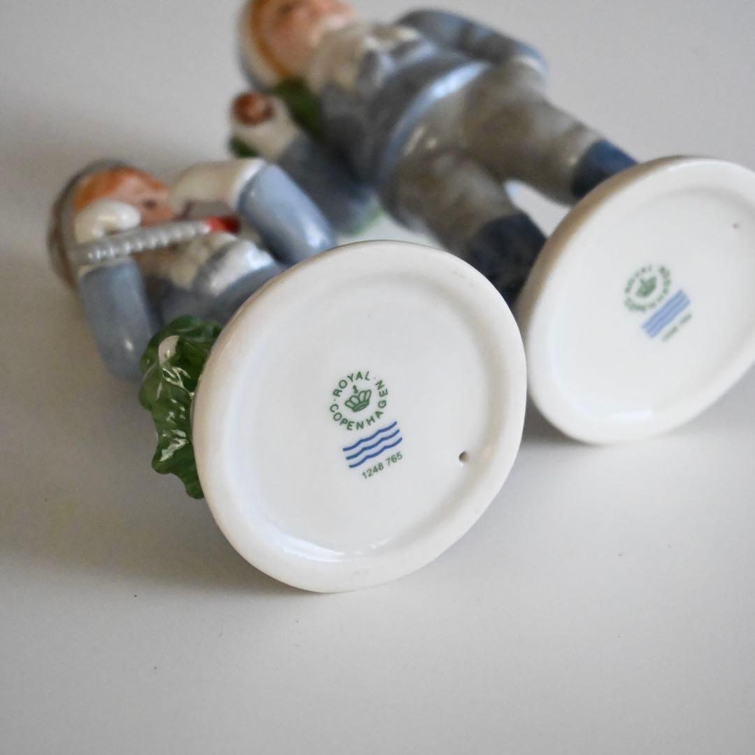 d*3様 ロイヤルコペンハーゲン フィギュリン 2004 少年と少女 2点セット