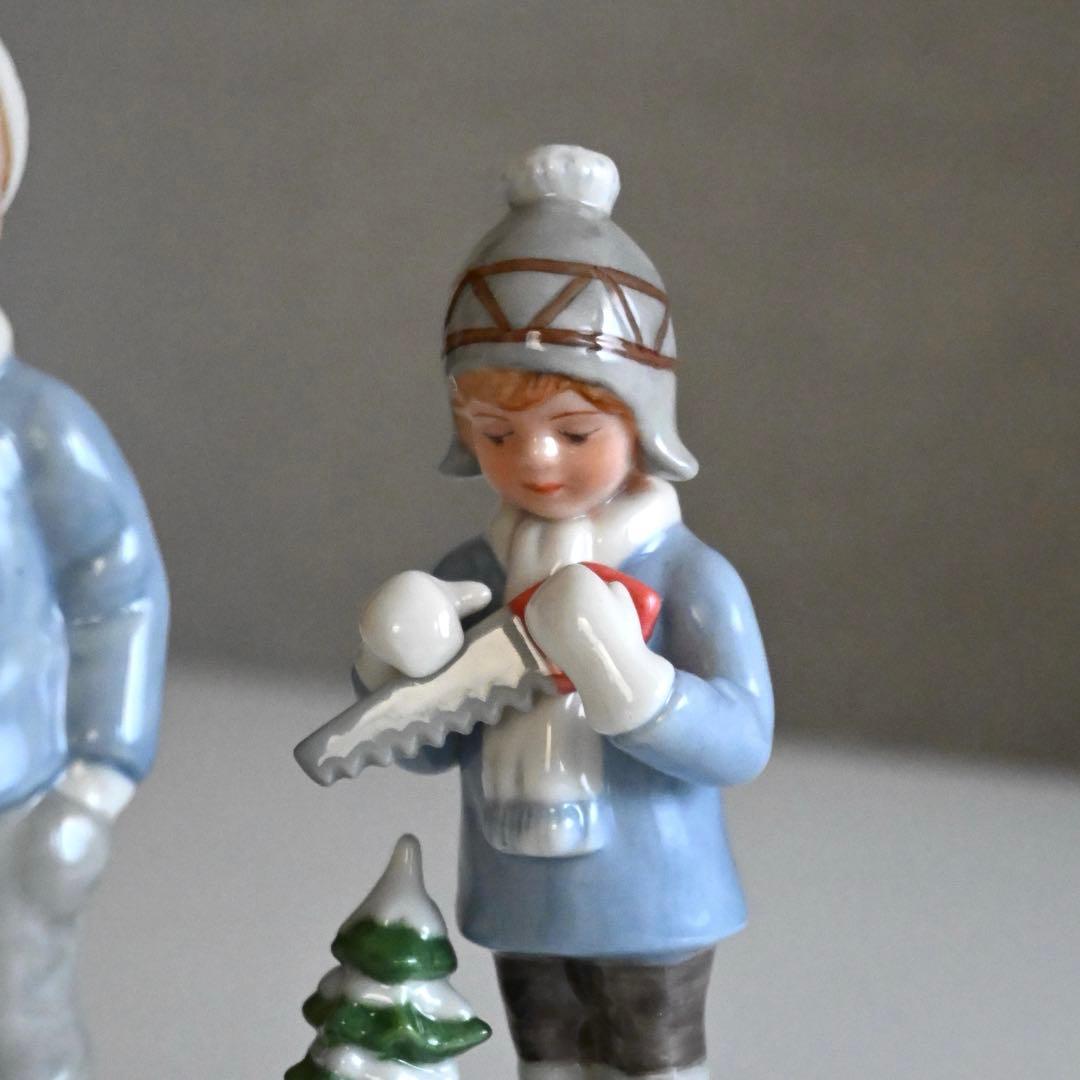 d*3様 ロイヤルコペンハーゲン フィギュリン 2004 少年と少女 2点セット