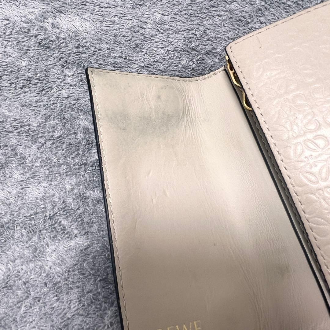 ロエベ 6連キーケース アナグラム リピート エンボス 型押し