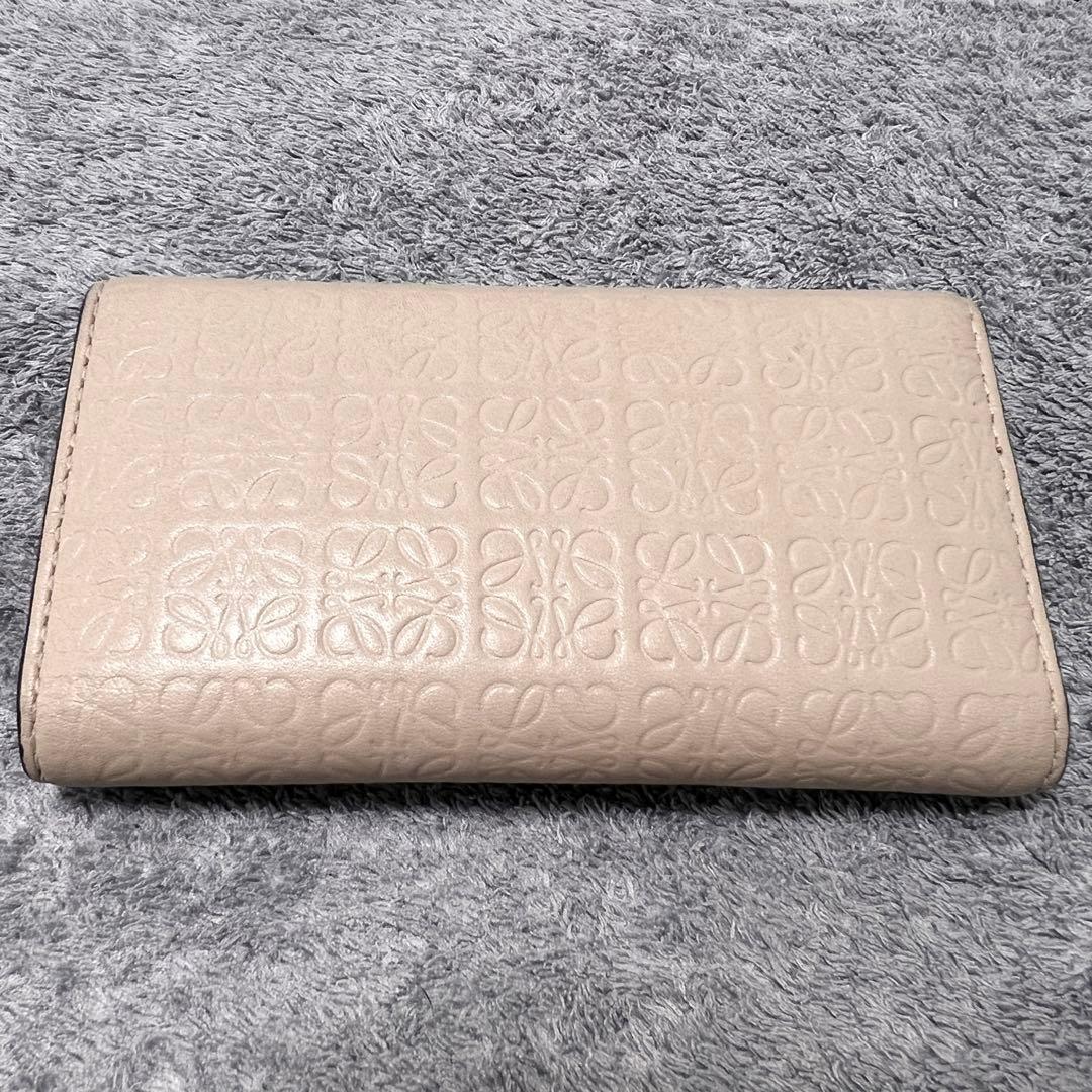 ロエベ 6連キーケース アナグラム リピート エンボス 型押し