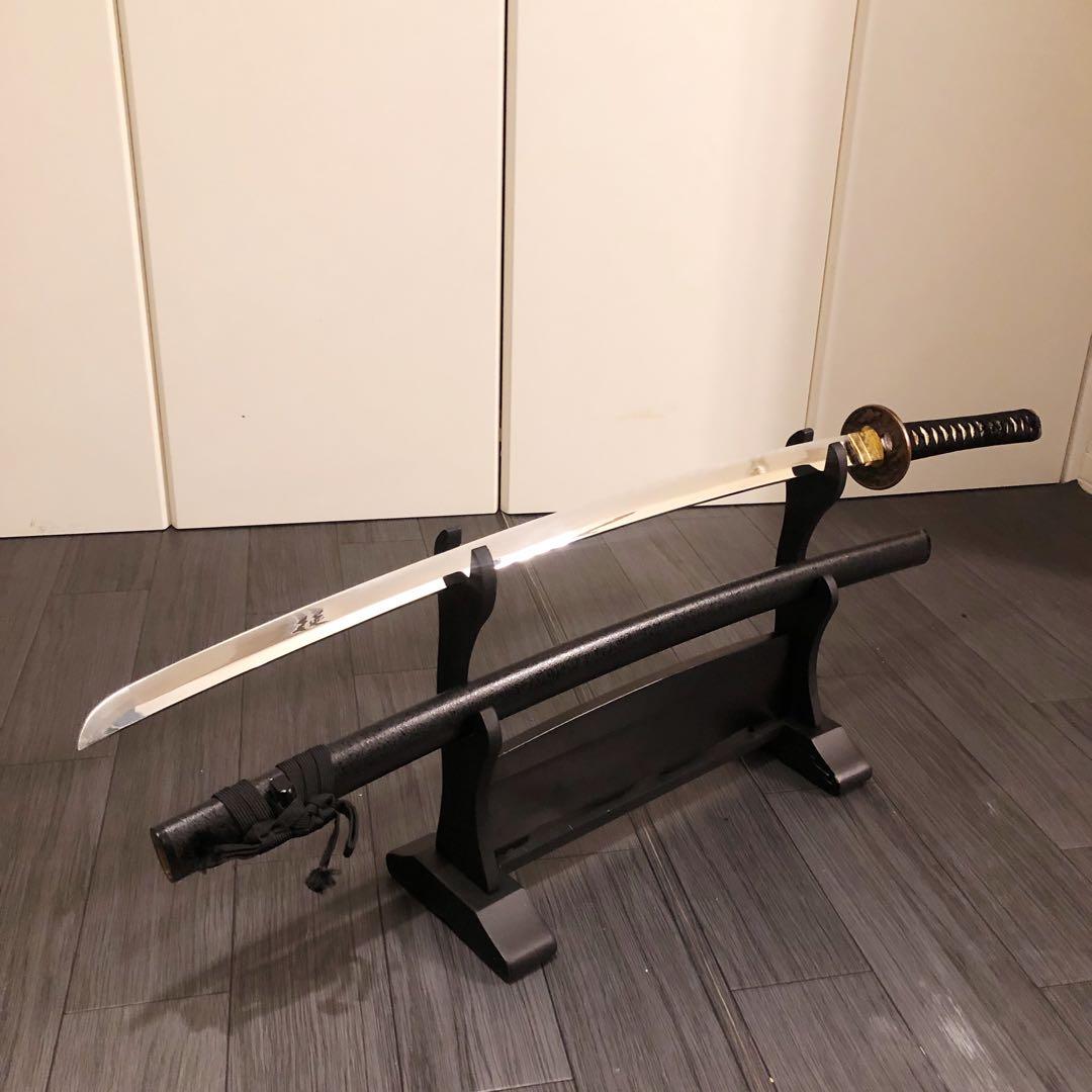 高級模造刀　土佐刀剣　太刀　本研波刃　合金　居合刀