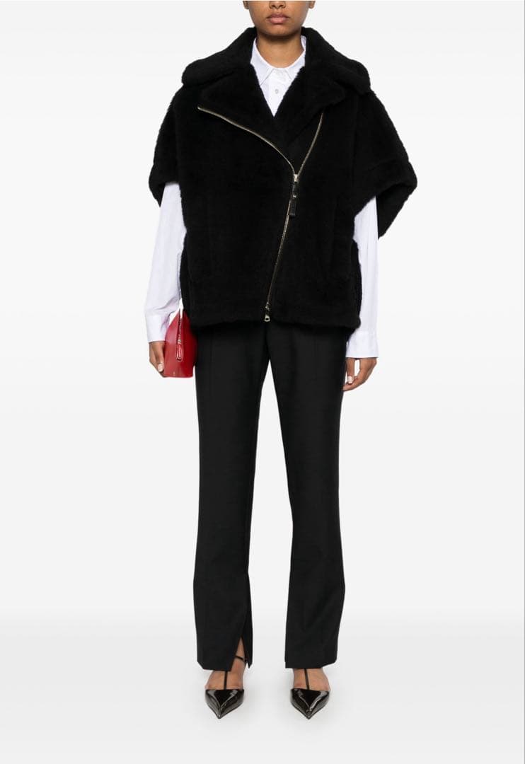 Max Mara MANTO teddy ケープ　ポンチョ