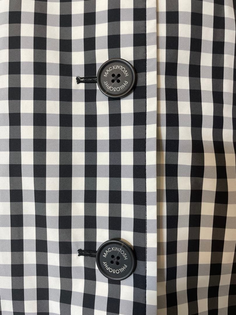 マッキントッシュフィロソフィー ギンガムチェック コート 38