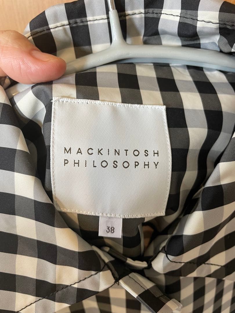 マッキントッシュフィロソフィー ギンガムチェック コート 38