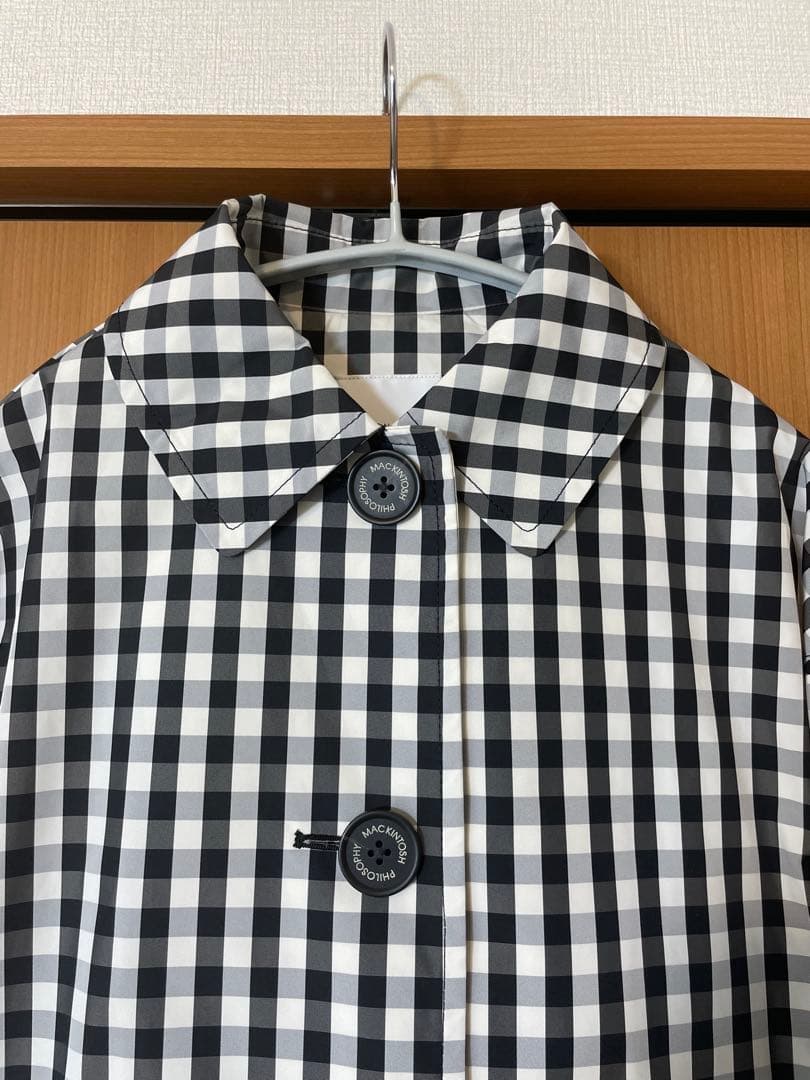 マッキントッシュフィロソフィー ギンガムチェック コート 38