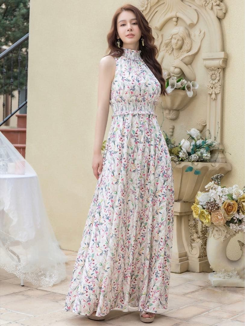 ERUKEI エルケイ銀座クチュールロングワンピース Sサイズ