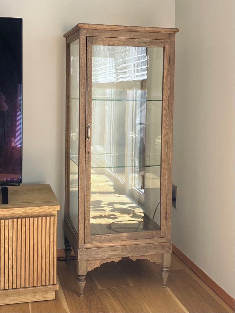 【タロスケ】icca イッカ ガラス ショーケース キャビネット