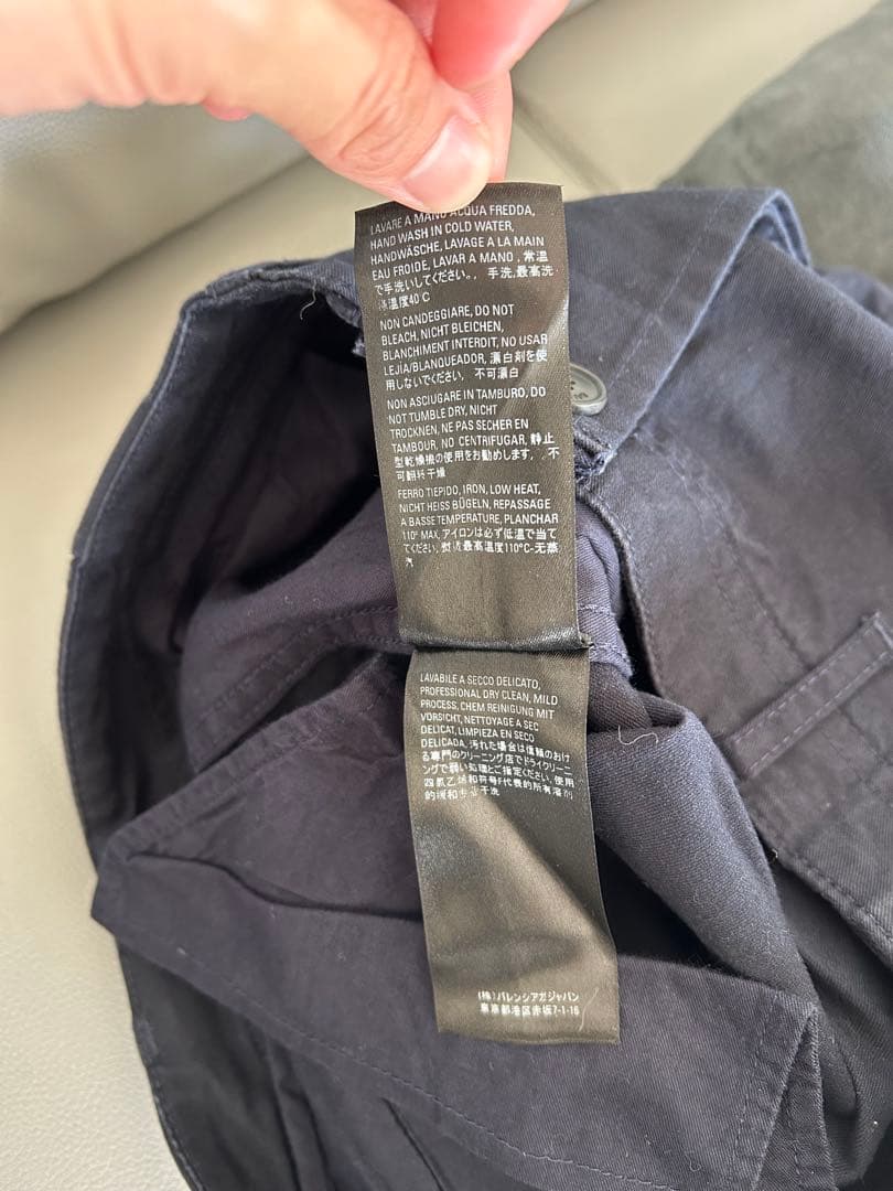 な*ず様 BALENCIAGA ネイビー カーゴパンツ 19aw