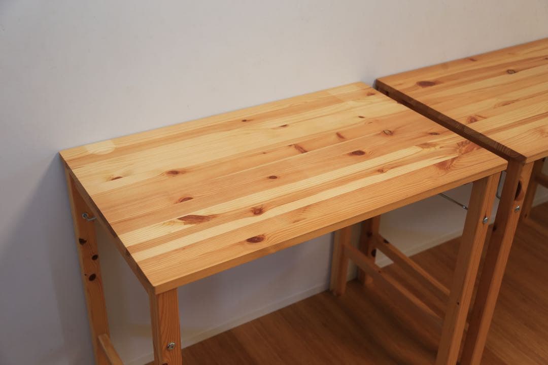 無印良品　パイン材折りたたみテーブル　2台セット