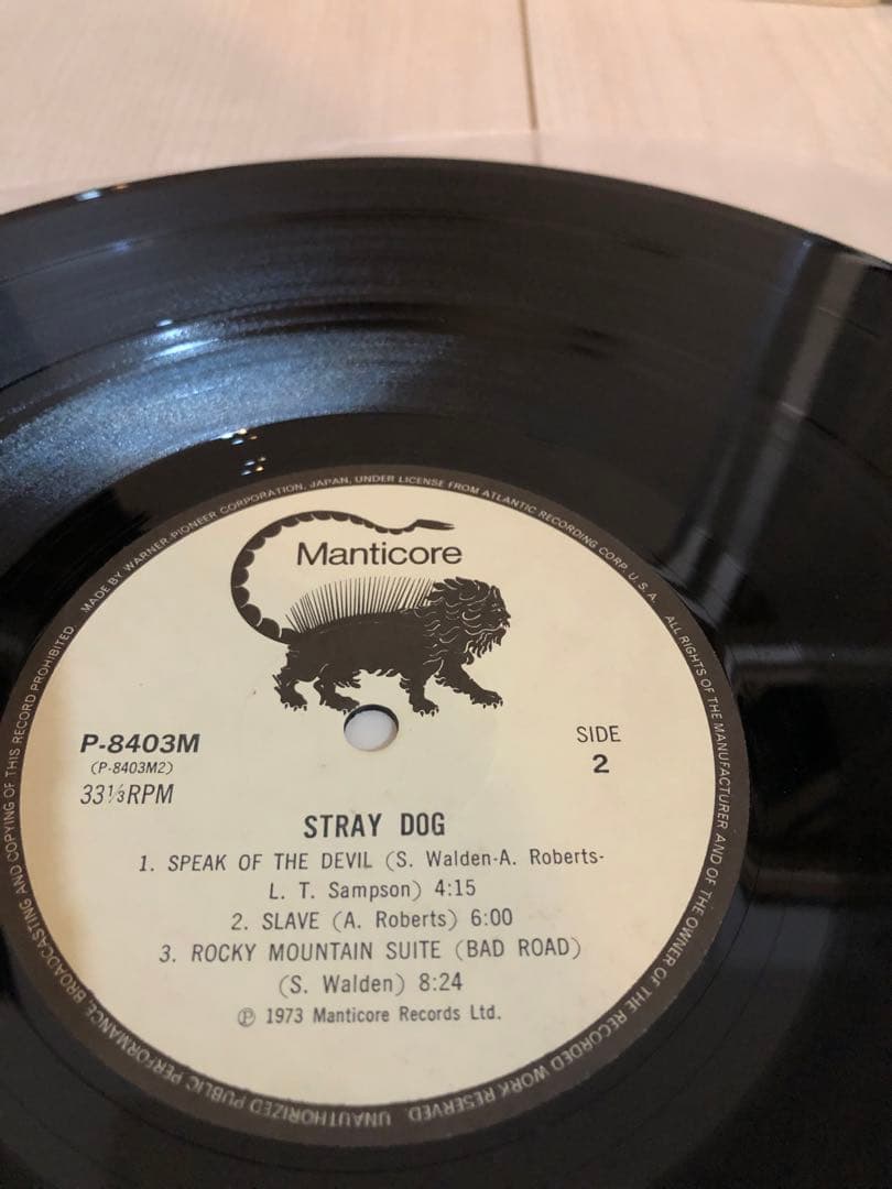 Stray Dog /Greg Lakeプロデュース　LPレコード