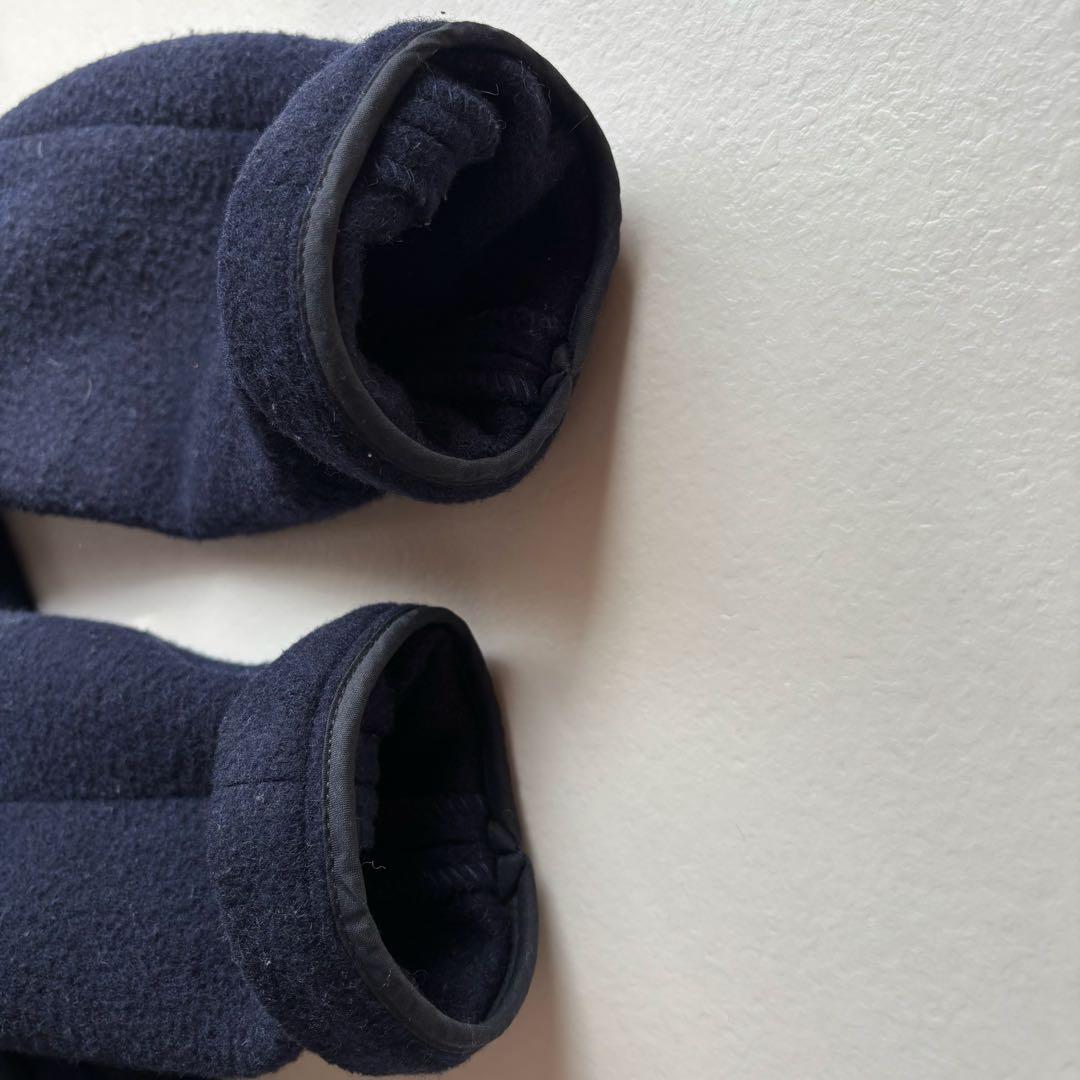 ダントン ウールモッサ ノーカラージャケット　紺