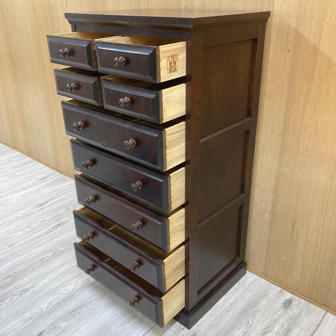 北海道民芸家具 整理箪笥 7段チェスト 樺材 収納家具 北民