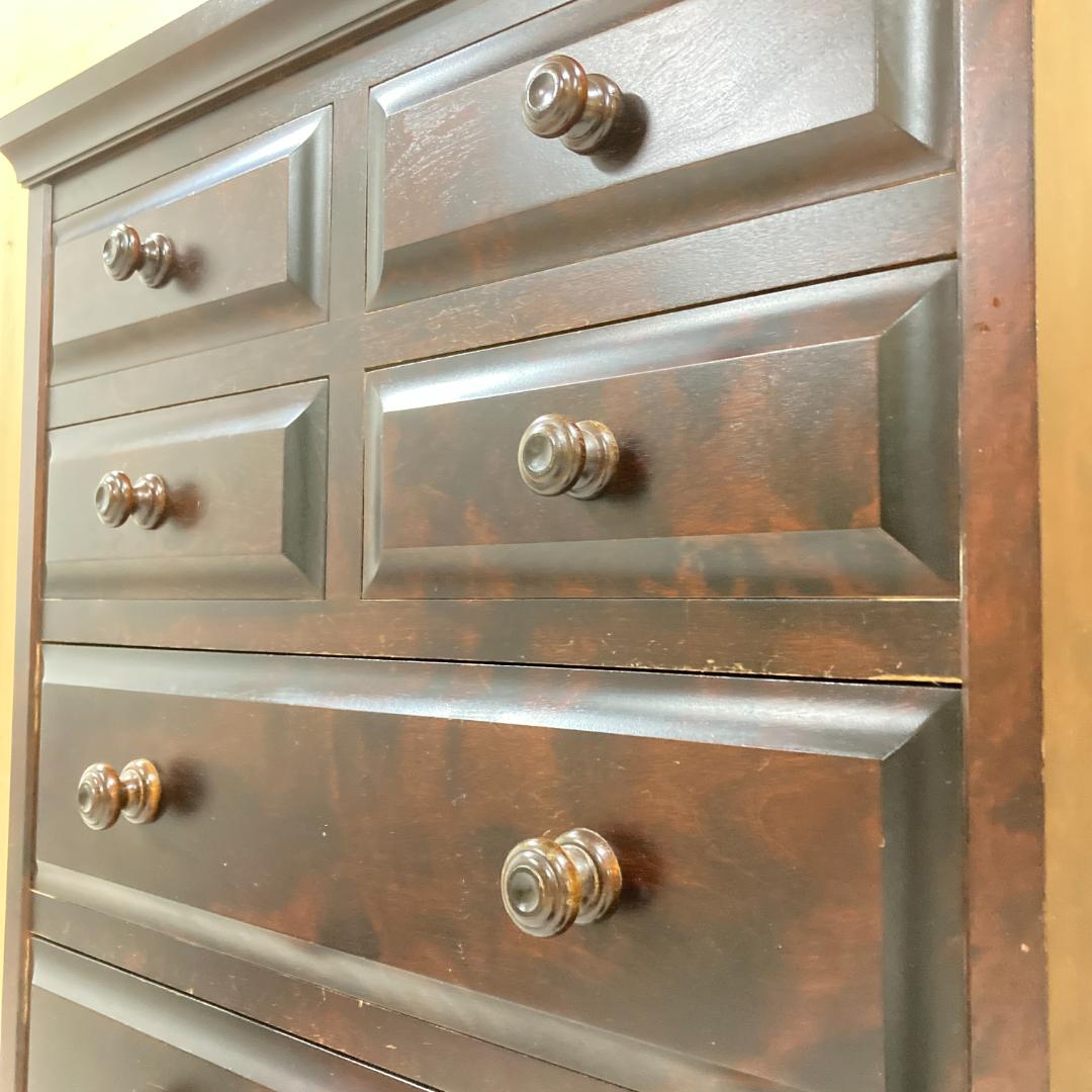 北海道民芸家具 整理箪笥 7段チェスト 樺材 収納家具 北民