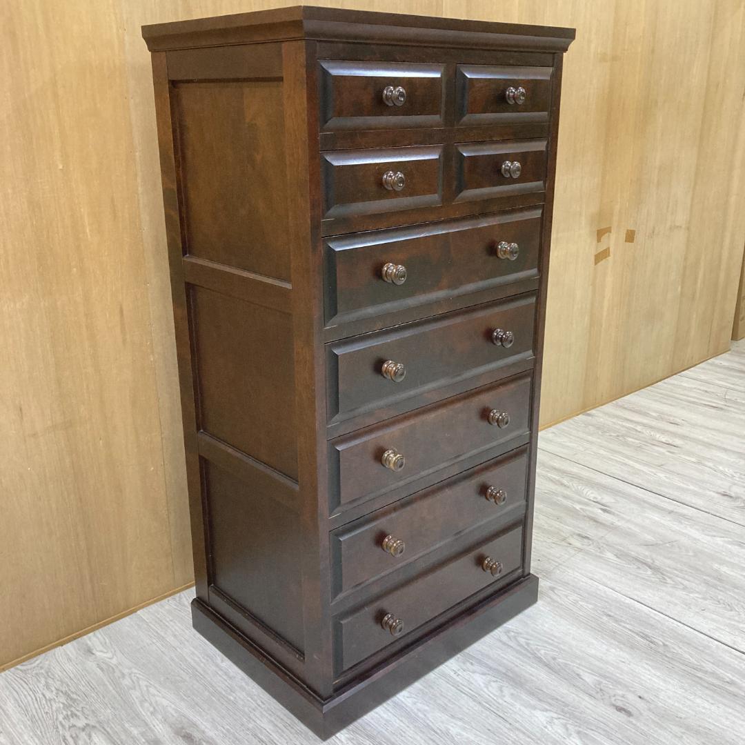 北海道民芸家具 整理箪笥 7段チェスト 樺材 収納家具 北民