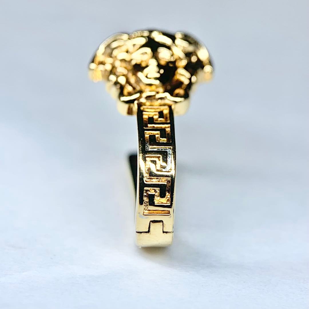 未使用級 VERSACE ヴェルサーチェ ピアス 片耳用 メデューサ ゴールド