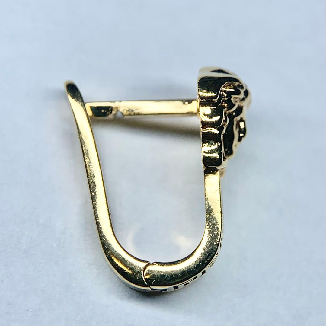 未使用級 VERSACE ヴェルサーチェ ピアス 片耳用 メデューサ ゴールド