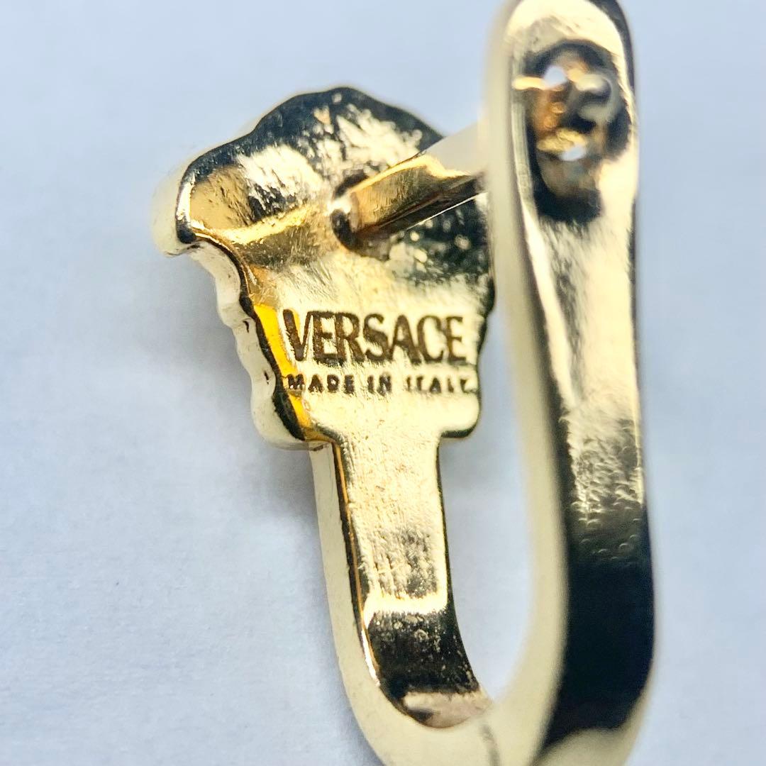 未使用級 VERSACE ヴェルサーチェ ピアス 片耳用 メデューサ ゴールド