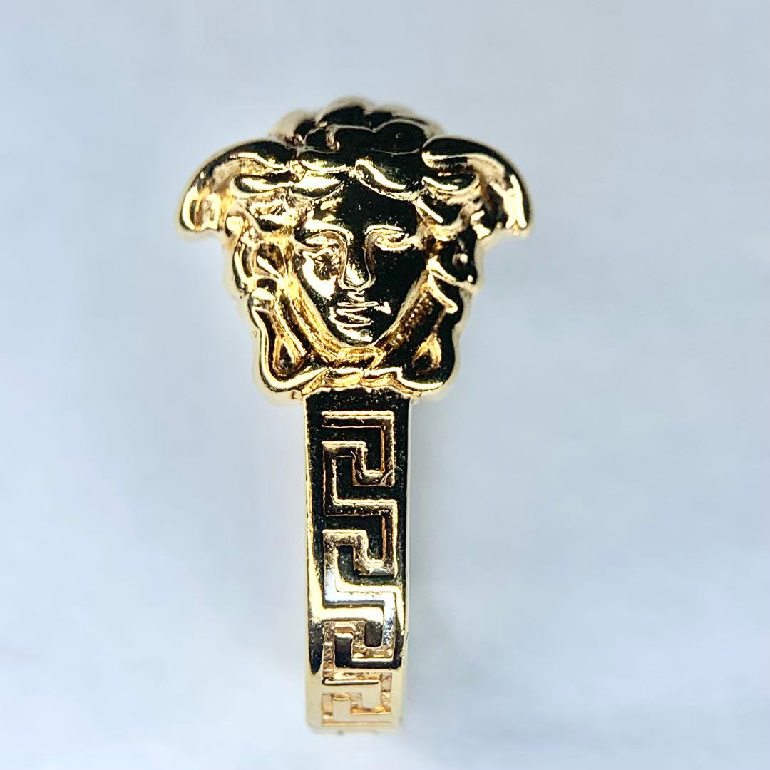 未使用級 VERSACE ヴェルサーチェ ピアス 片耳用 メデューサ ゴールド