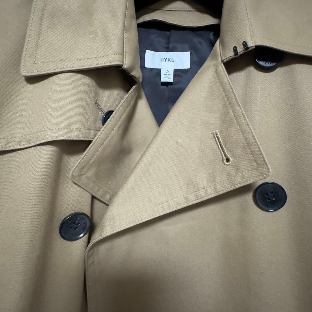 に*ー様 タグ付！【ほぼ未使用】HYKE トレンチコート インナー付 サイズ2