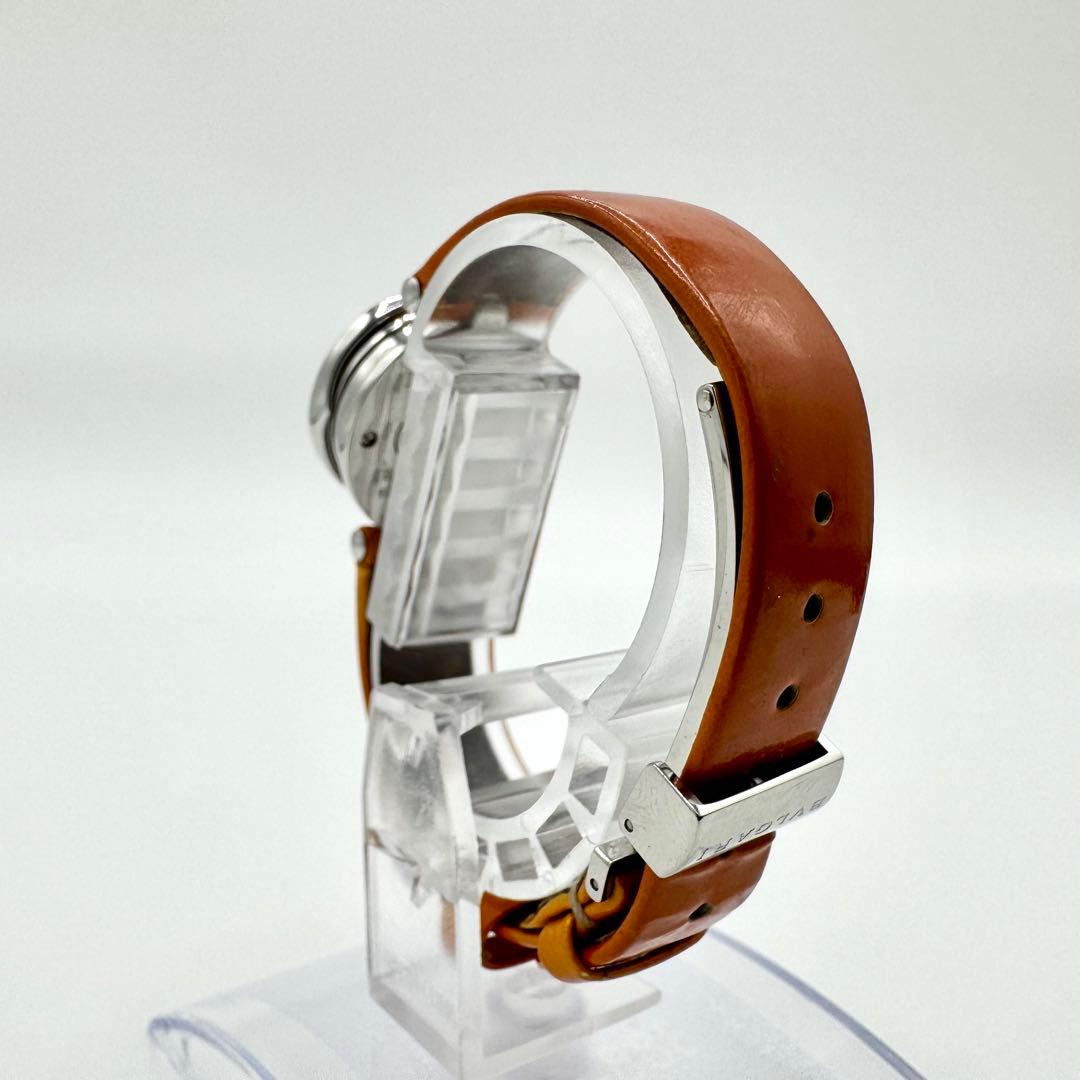 稼働/新品電池交換済み　ブルガリ　ビーゼロワン　腕時計　シェル文字盤　純正ベルト