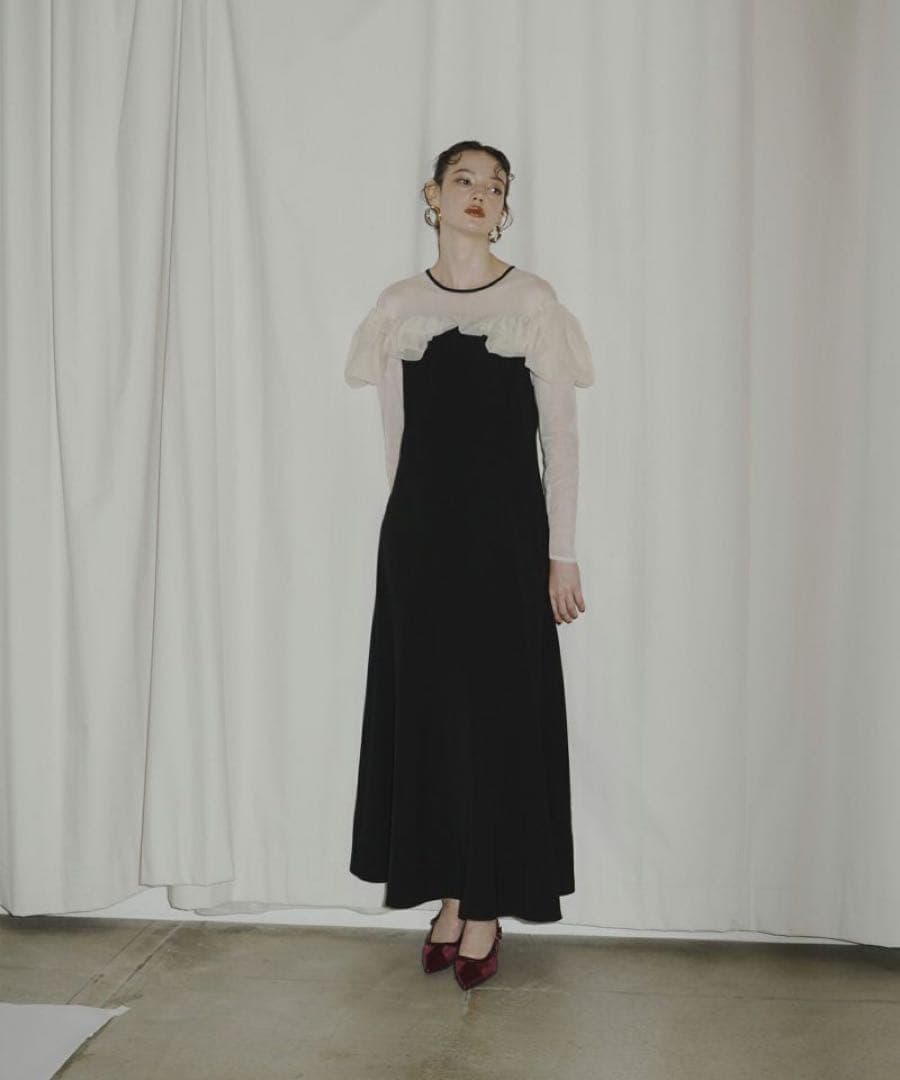 スーツ・フォーマル・ドレス ANDRESED frills flare dress