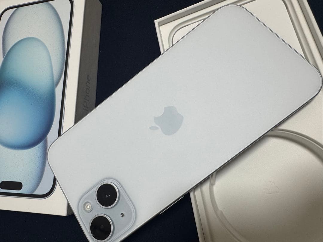 Apple iPhone 15 plus ブルー　128G♪