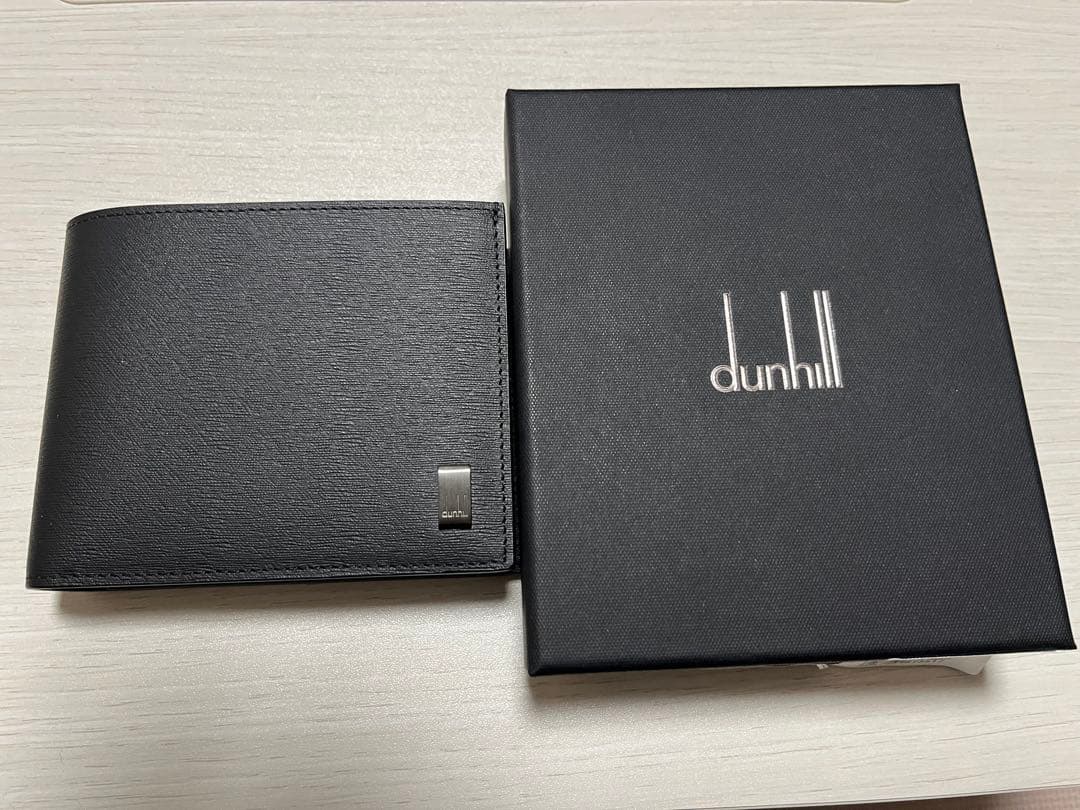 dunhill ダンヒル ブラック 二つ折り財布　新品同様