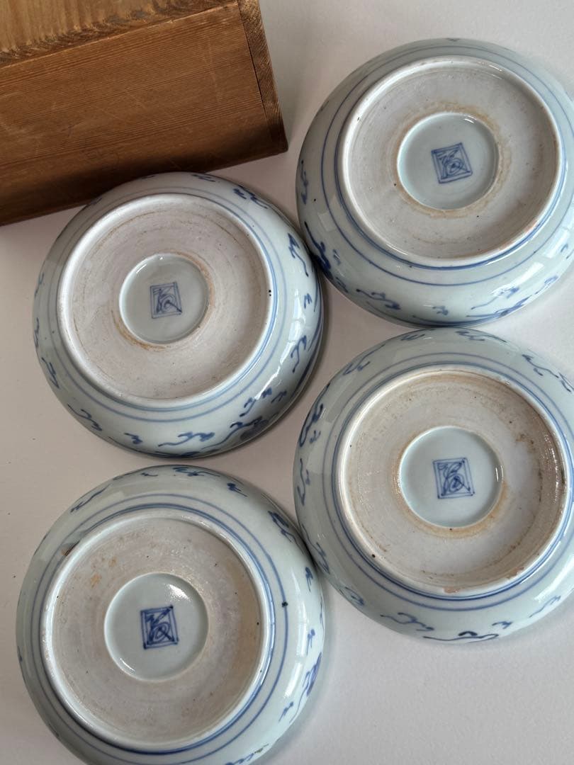 古伊万里　染錦鉢4直径約15㎝