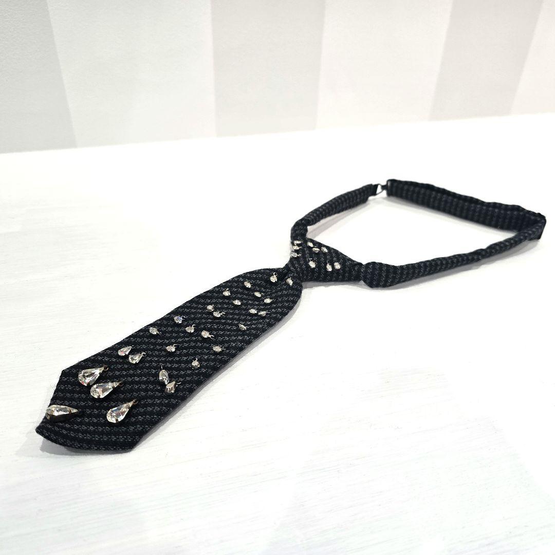 UNDERCOVER ビジューダイヤネクタイ ダイヤモチーフネクタイ ボウタイ