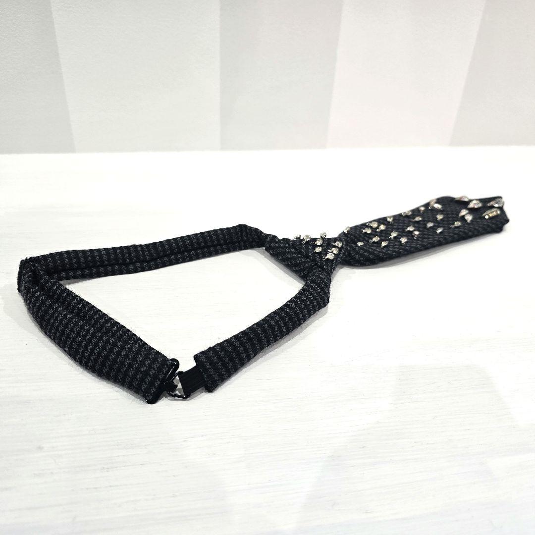 UNDERCOVER ビジューダイヤネクタイ ダイヤモチーフネクタイ ボウタイ