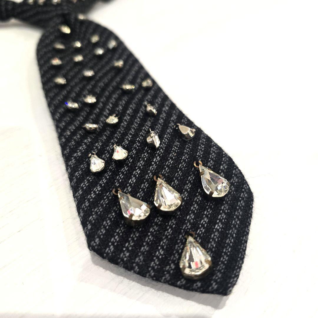 UNDERCOVER ビジューダイヤネクタイ ダイヤモチーフネクタイ ボウタイ