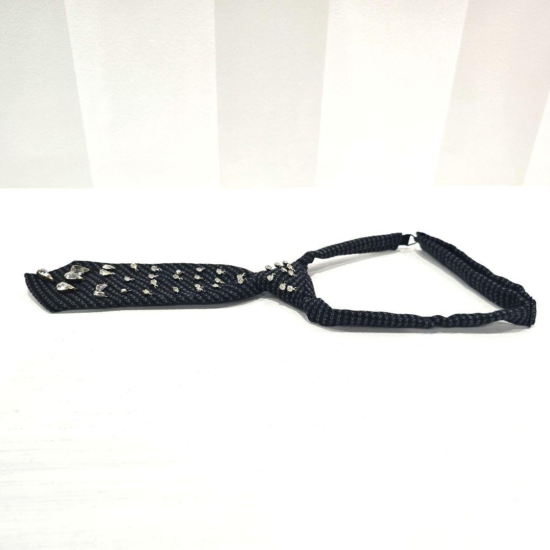 UNDERCOVER ビジューダイヤネクタイ ダイヤモチーフネクタイ ボウタイ