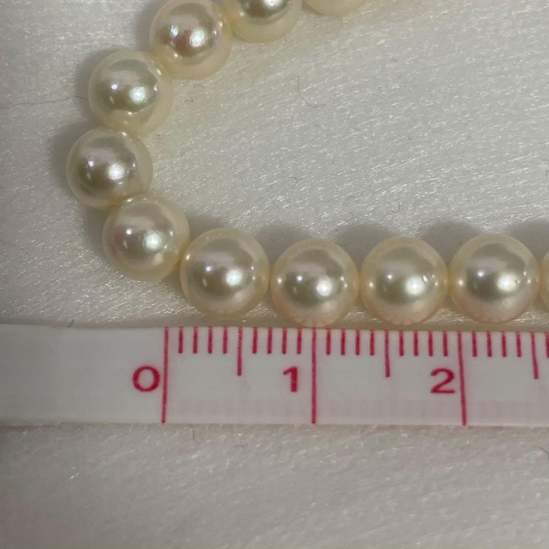 美品　タサキ　本真珠　パールネックレス　ラウンド　フォーマル　シルバー金具