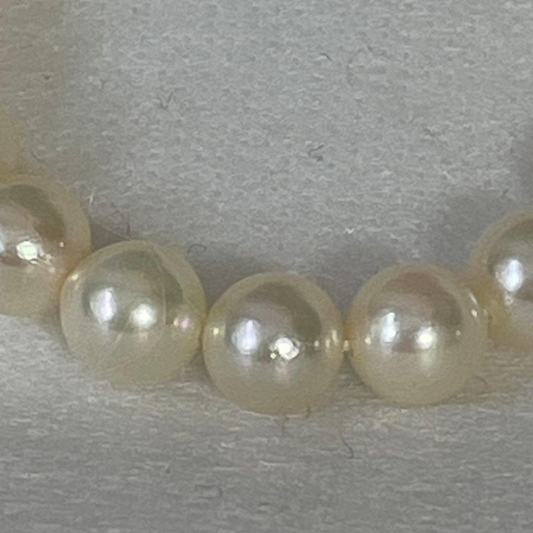 美品　タサキ　本真珠　パールネックレス　ラウンド　フォーマル　シルバー金具