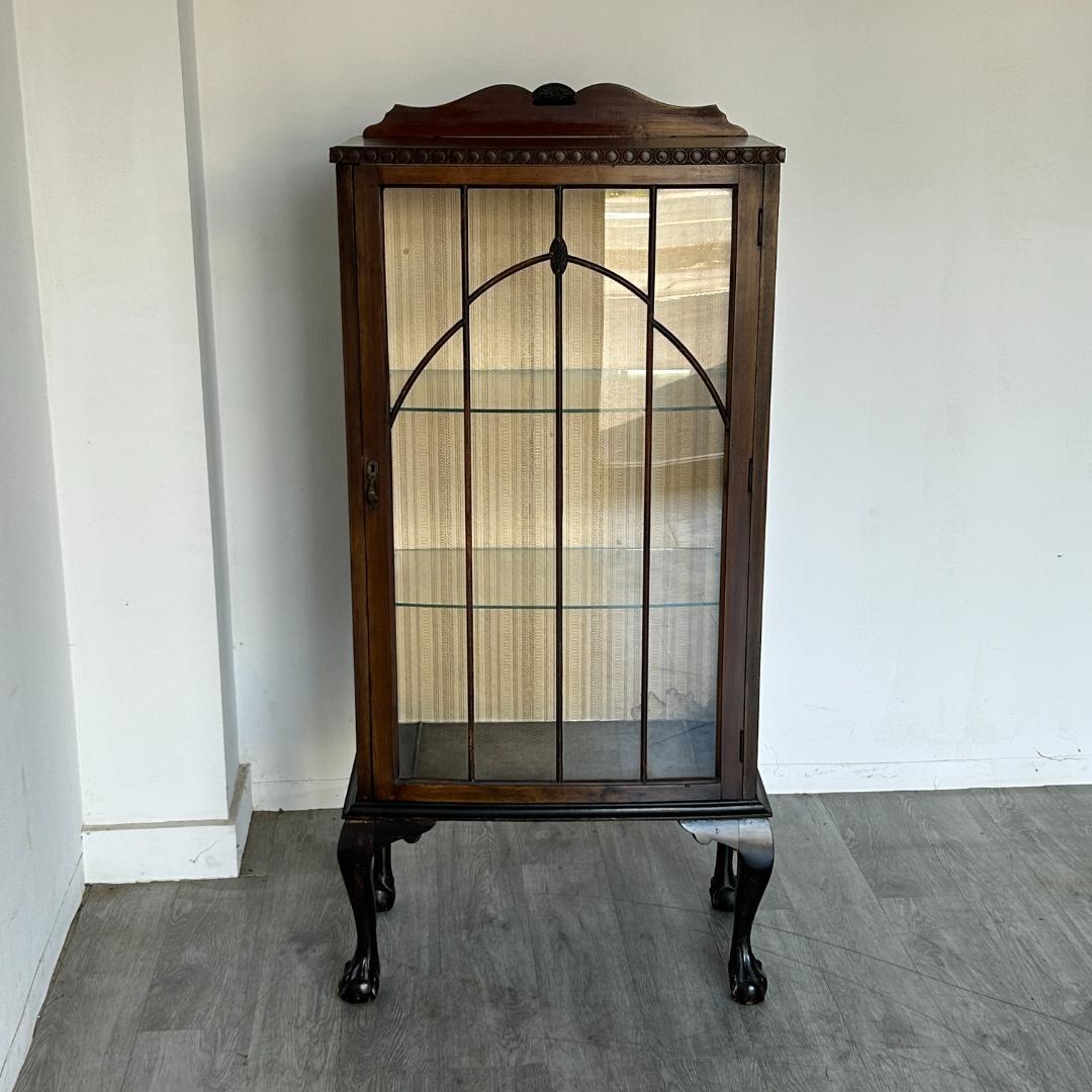 イギリス アンティーク家具 ディスプレイ キャビネット 1930年頃 768A