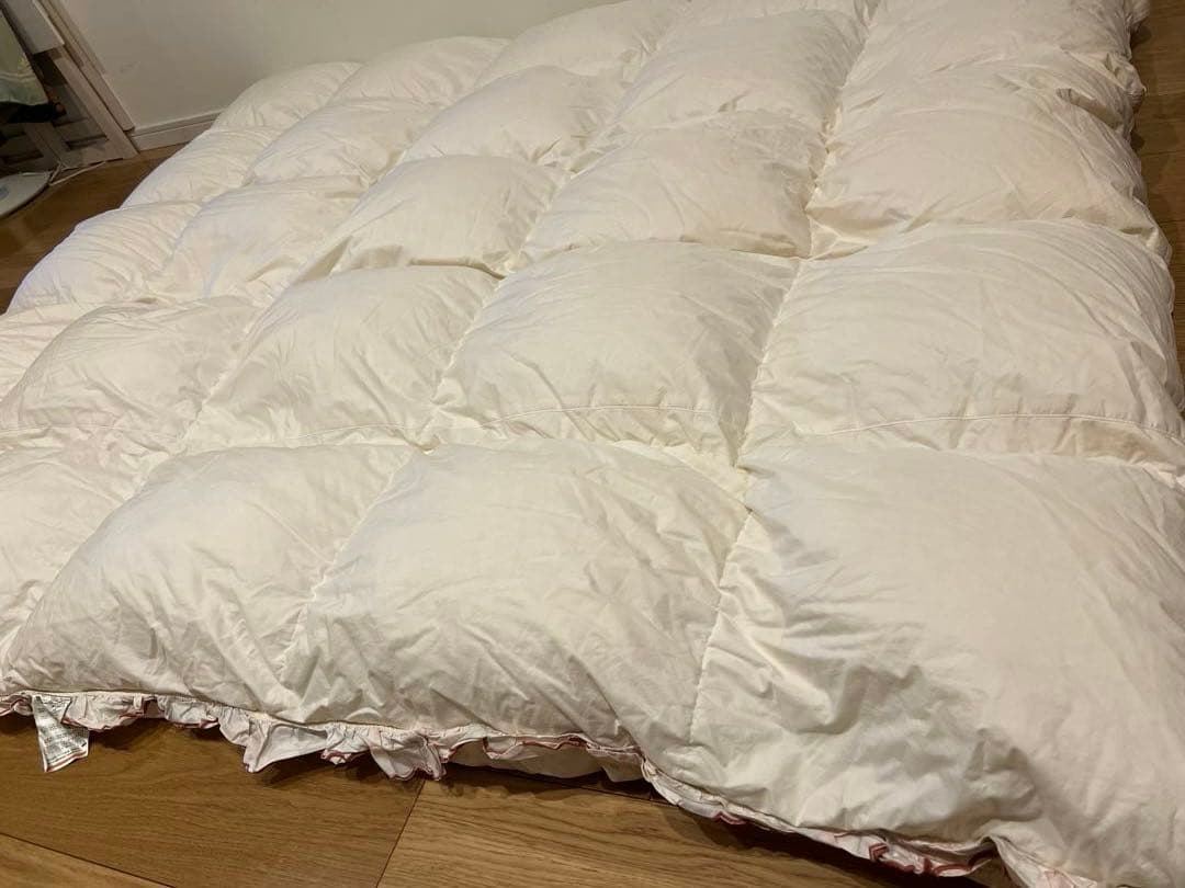 ロマンス小杉　ポーランドグースダウン90% ダブル ふわふわ 超長綿100%