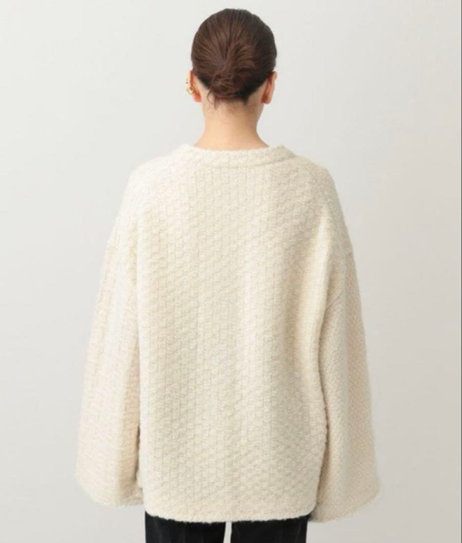 Curensology(カレンソロジー) レリーフジャガードカーディガン