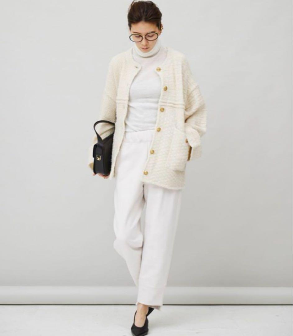 Curensology(カレンソロジー) レリーフジャガードカーディガン