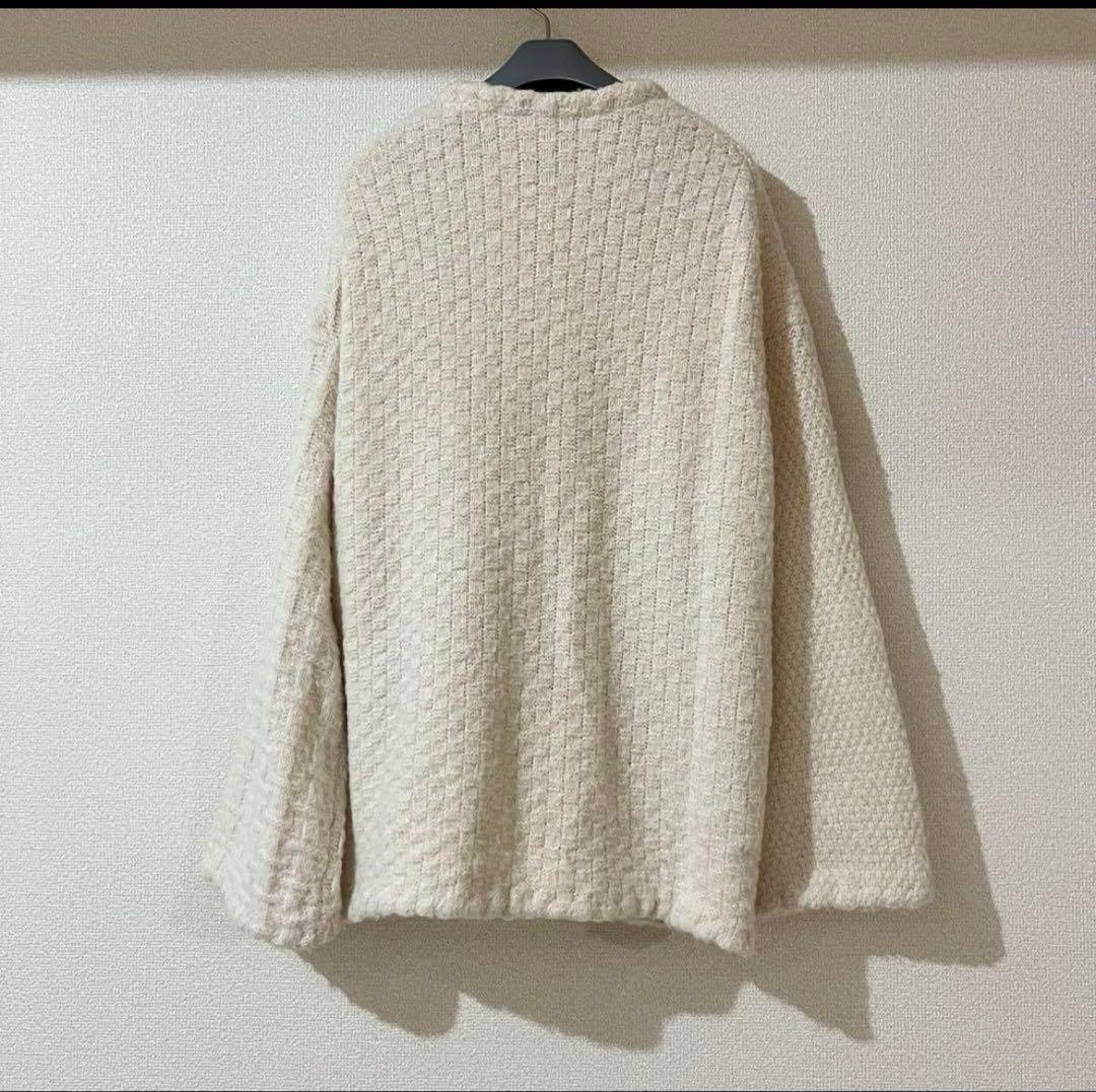 Curensology(カレンソロジー) レリーフジャガードカーディガン