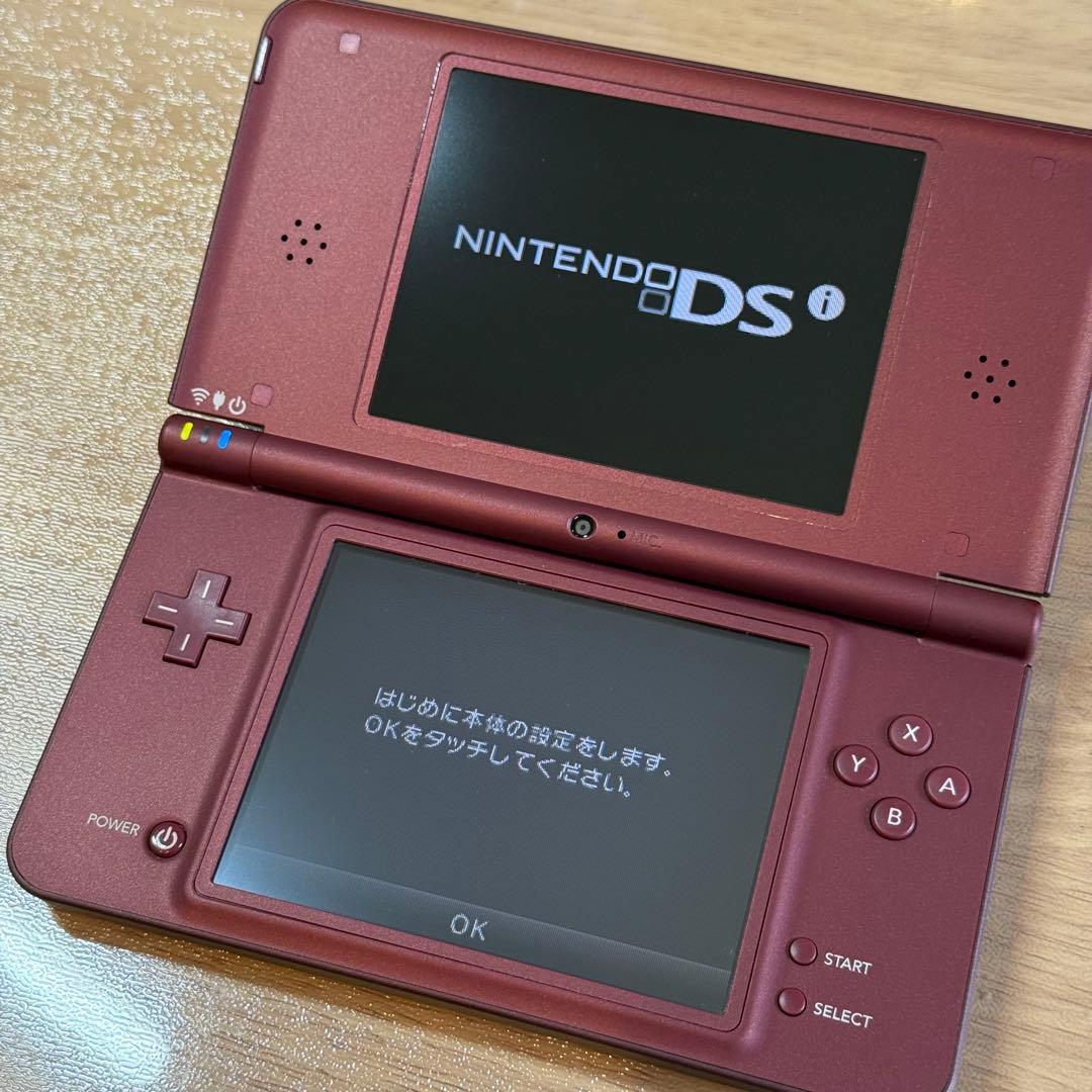 6-169 ニンテンドーDSi LL ワインレッド 箱付き