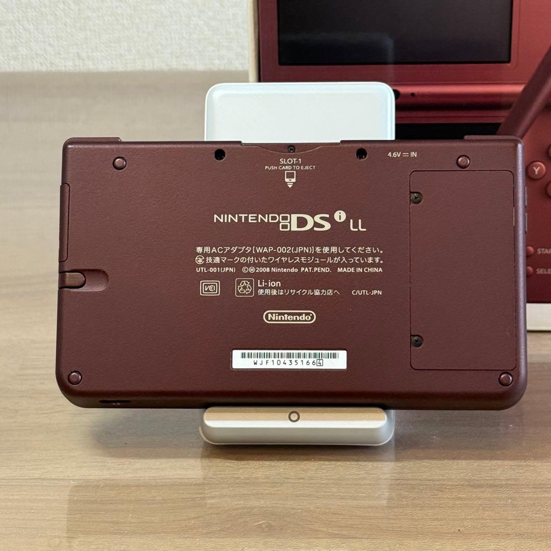 6-169 ニンテンドーDSi LL ワインレッド 箱付き