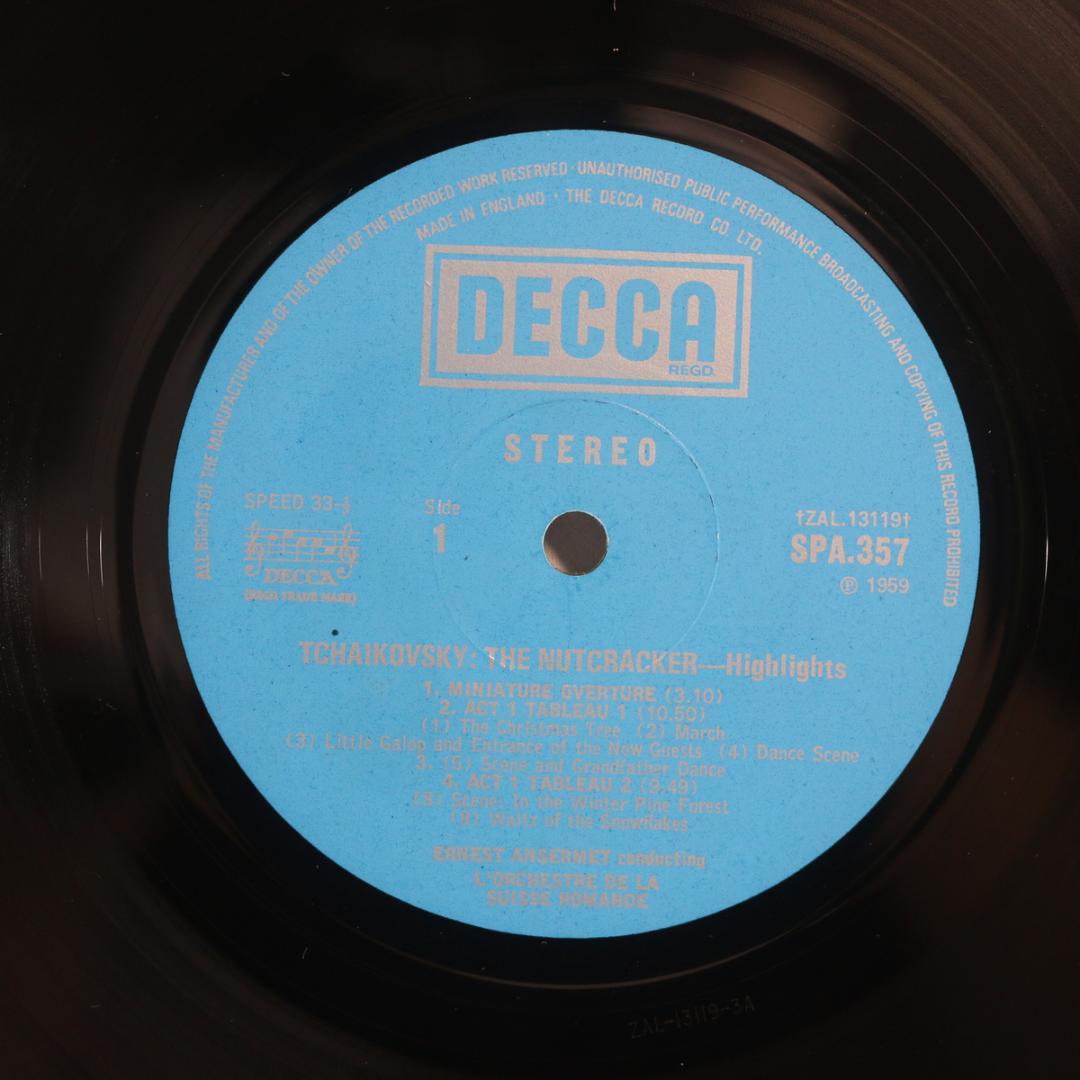 英LP The Nutcracker Tchaikovsky UK盤 ステレオ
