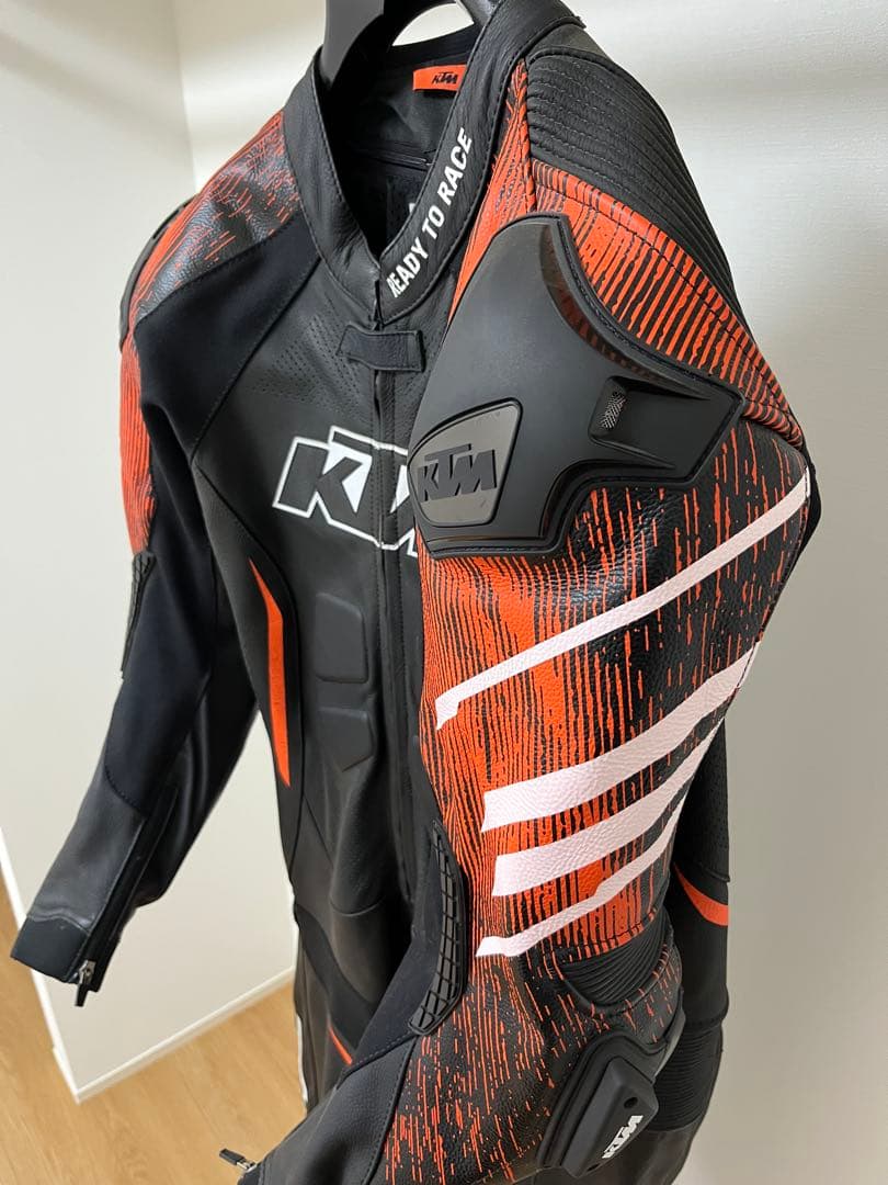 KTM 革ツナギ　レザー バイクツナギ　ブーツグローブセット　レーシングスーツ