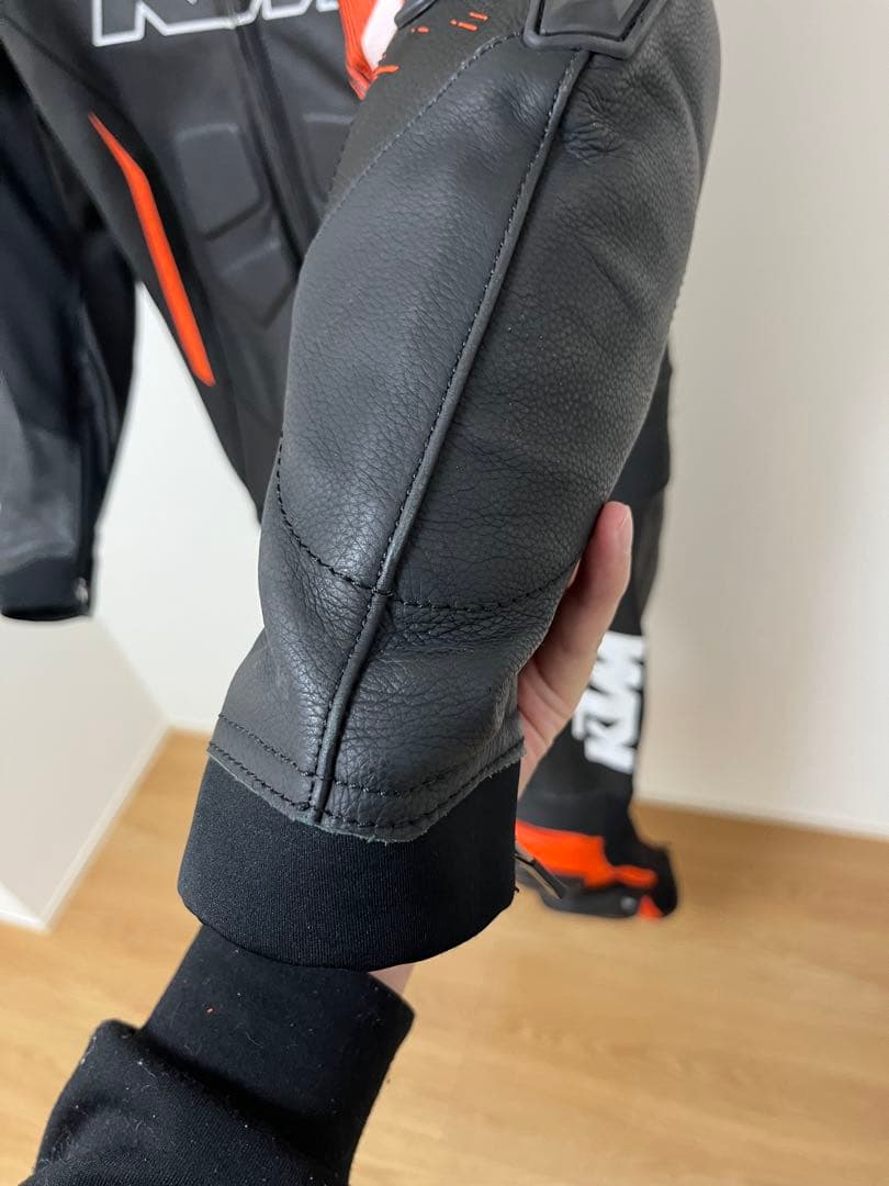KTM 革ツナギ　レザー バイクツナギ　ブーツグローブセット　レーシングスーツ