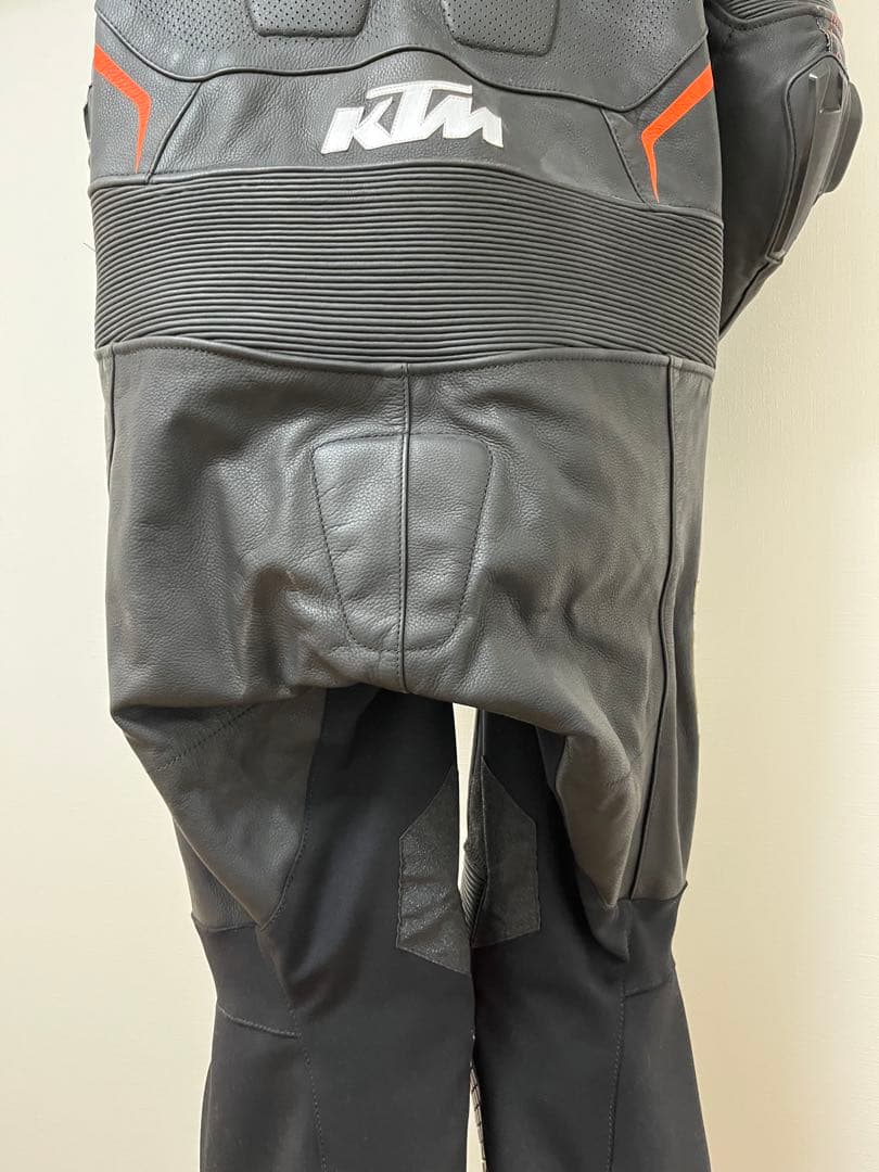 KTM 革ツナギ　レザー バイクツナギ　ブーツグローブセット　レーシングスーツ