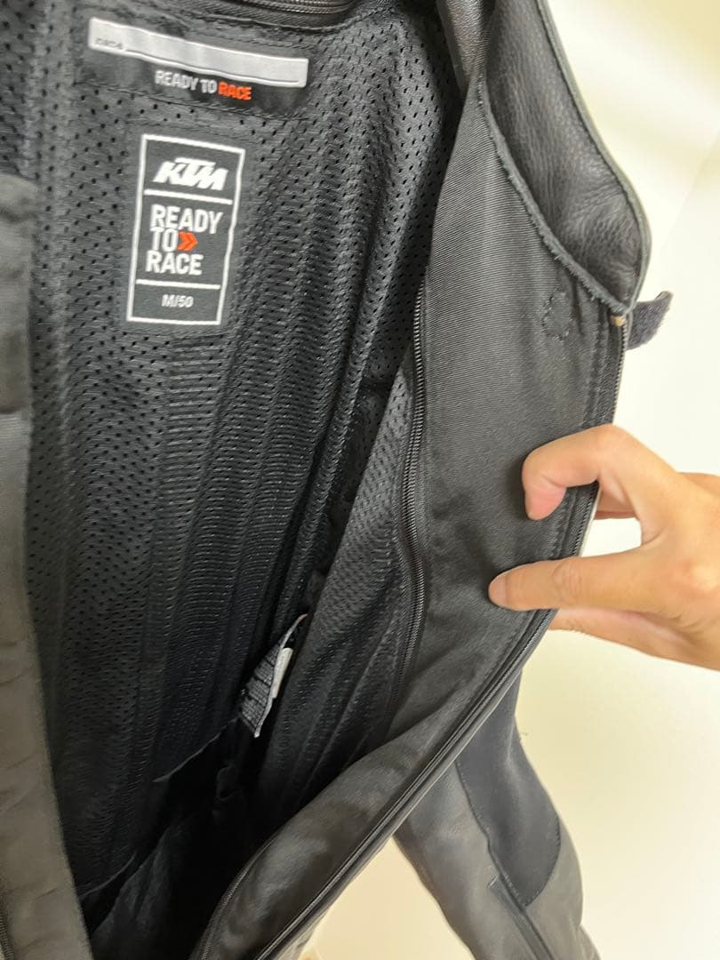 KTM 革ツナギ　レザー バイクツナギ　ブーツグローブセット　レーシングスーツ